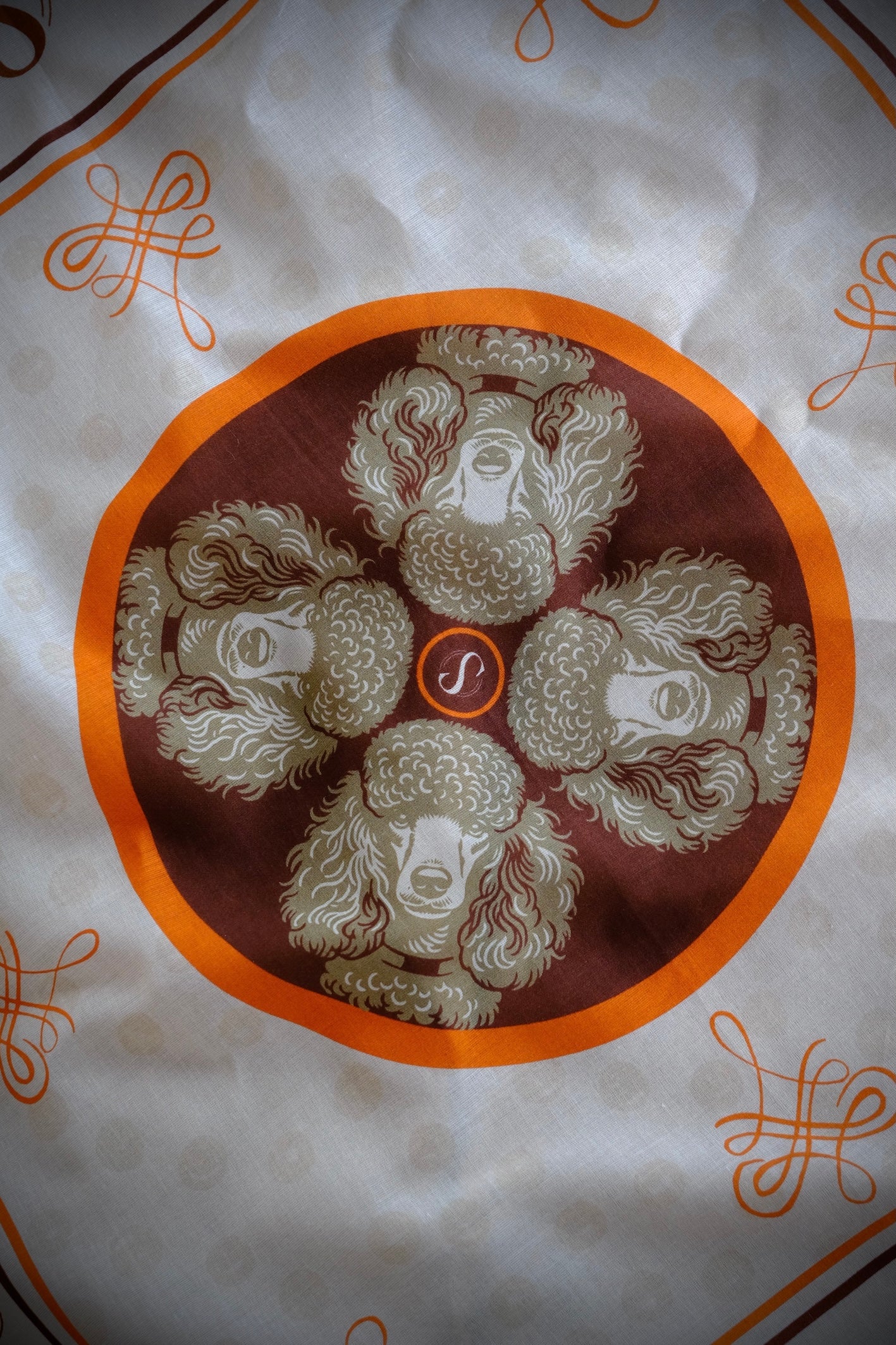 Bandana 69 Le Chien Noble Rodéo Beige Blanc