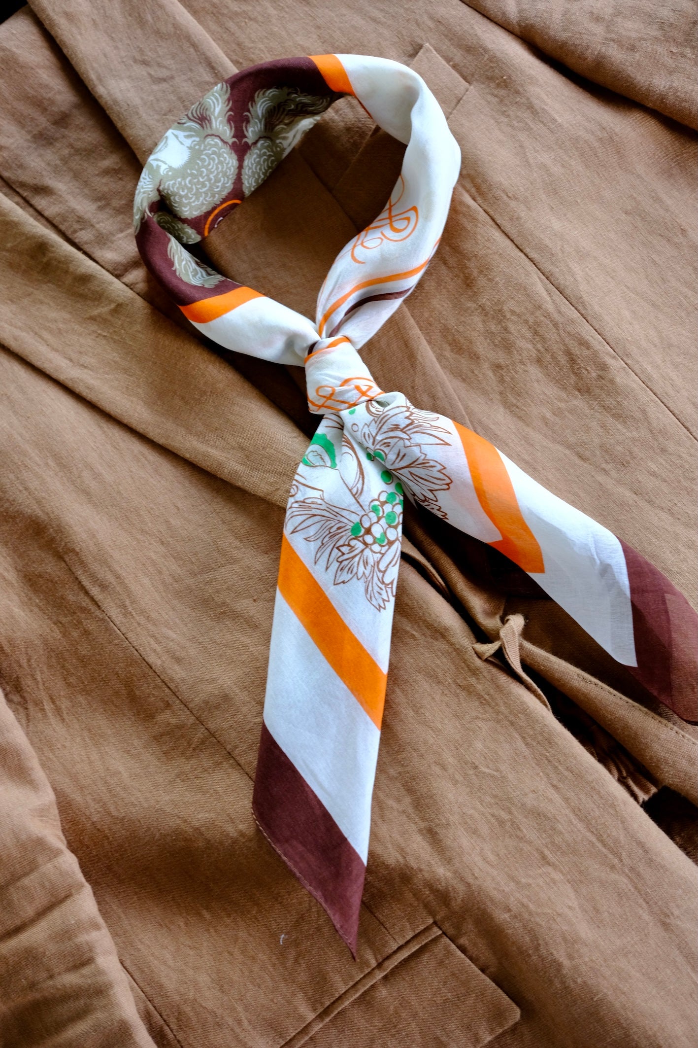 Bandana 69 Le Chien Noble Rodéo Beige Blanc